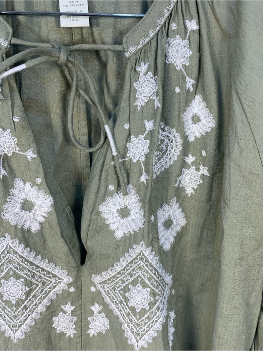 H&M Cotton Embroidered Midi Dress - Picture 10 of 11
